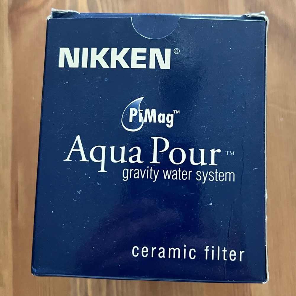 NEW CERAMIC FILTER - NIKKEN PIMAG AQUA POUR GRAVITY WATER SYSTEM - NIB #1364